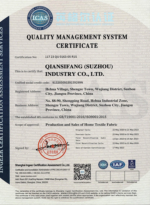 ISO9001:2015 sertifikaatti